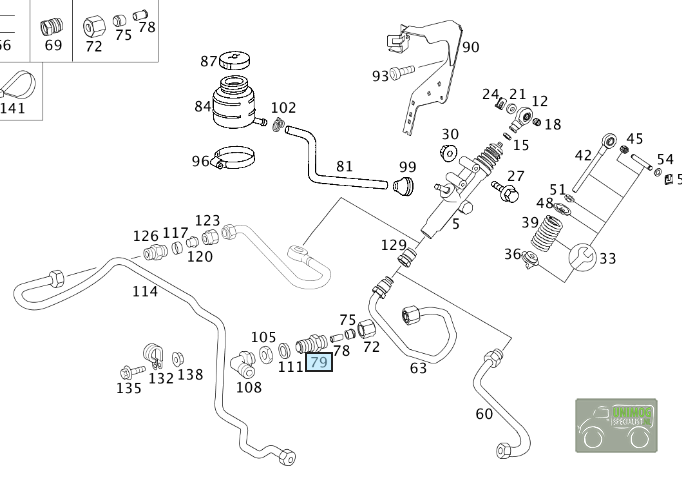 Aansluitschroef koppelingsleiding - Aansluitschroef koppelingsleiding 1721979193 - N000000006450