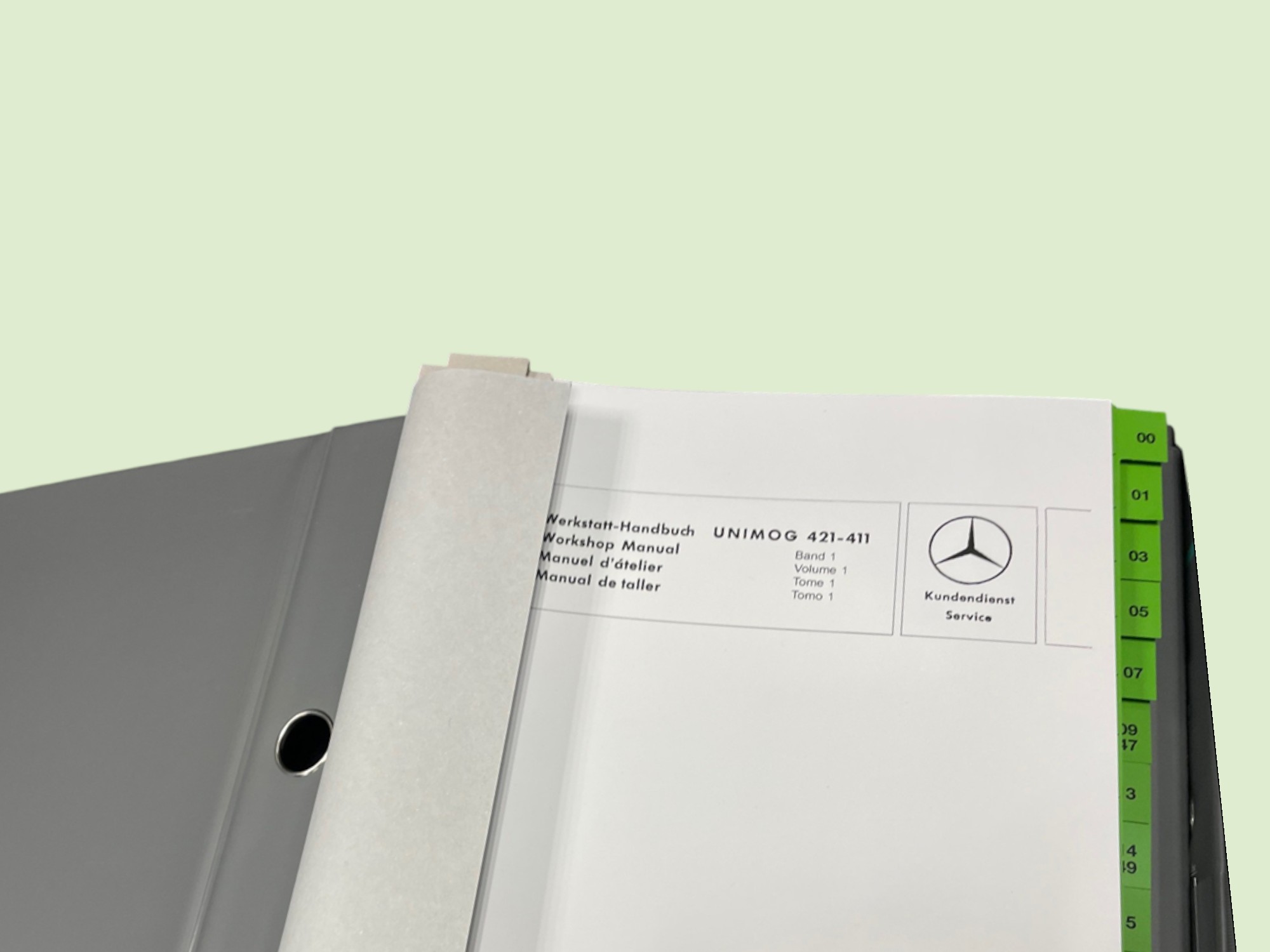 Werkplaats handboek Unimog 421-411 - Boek310664u photoroom - 10664U