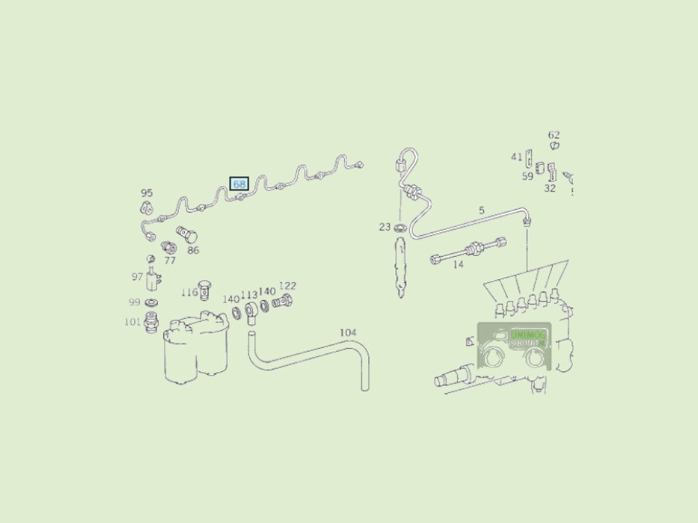 Kraftstoffrücklaufleitung - Brandstofretourleiding 3520700335u 1 - 3520700335U