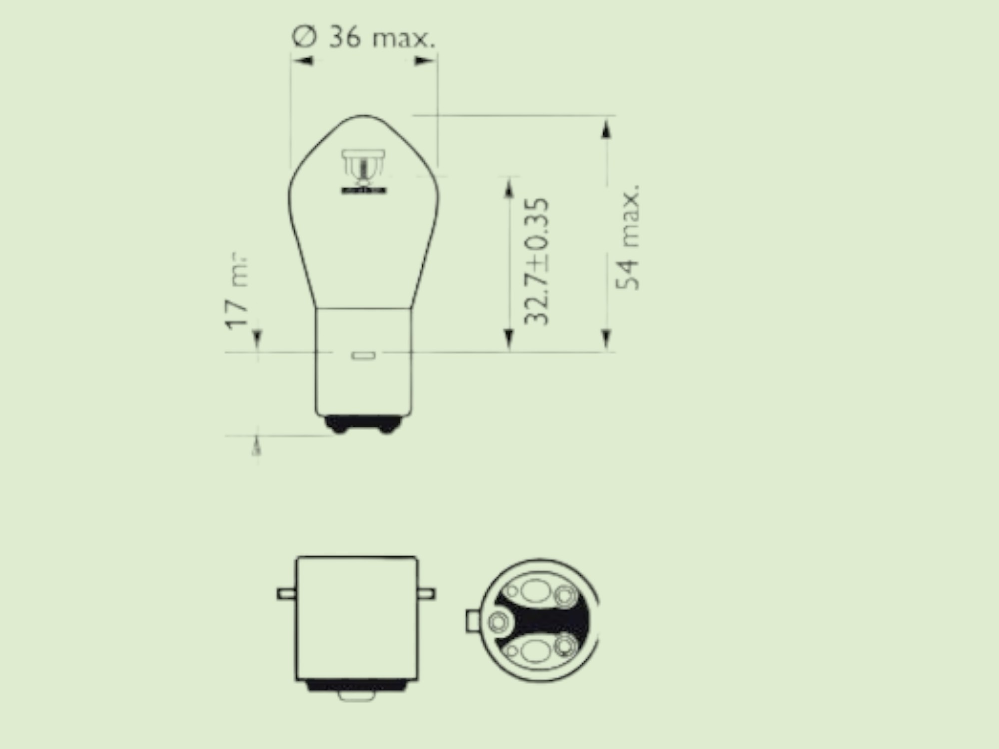 Glühbirne Strahler S2 12V - Gloeilampverstralers212v310492u - 10492U