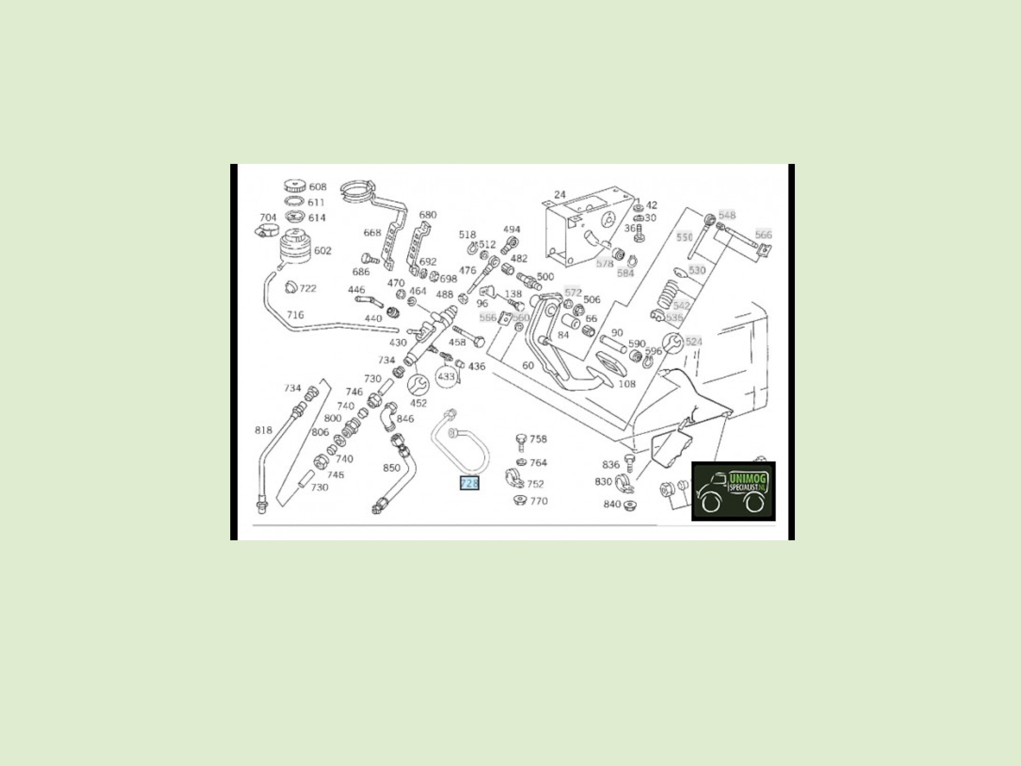Kupplungsrohr U-Reihe - Koppelingsleiding u serie 2 - 4252901813U