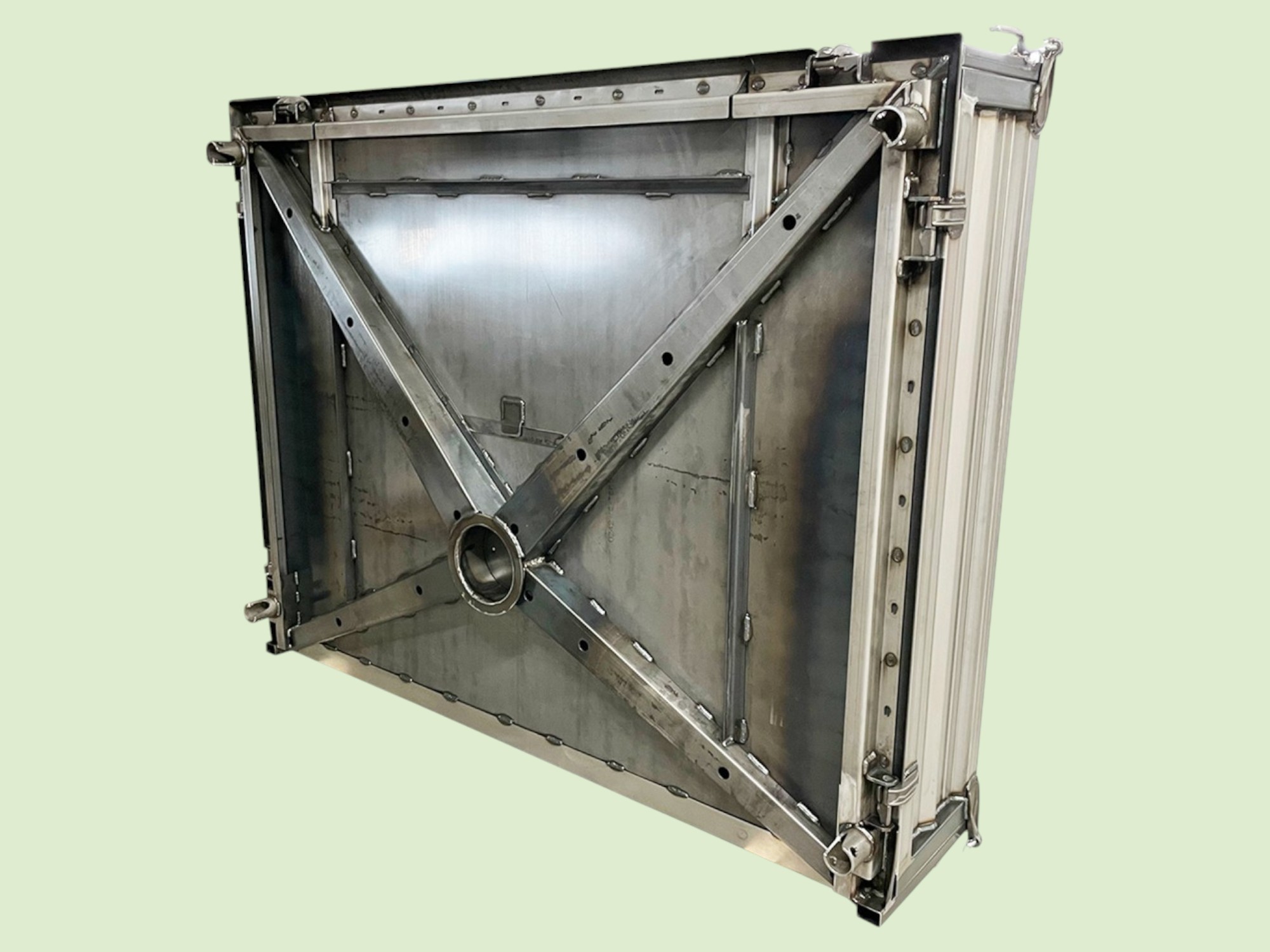 Kipppritsche Unimog U 403 / 406 / 424 / 427 mit Einsatzdreieck, kurze Ausführung komplett 1470X1950 mm - Laadbak10up0023 - UP0023