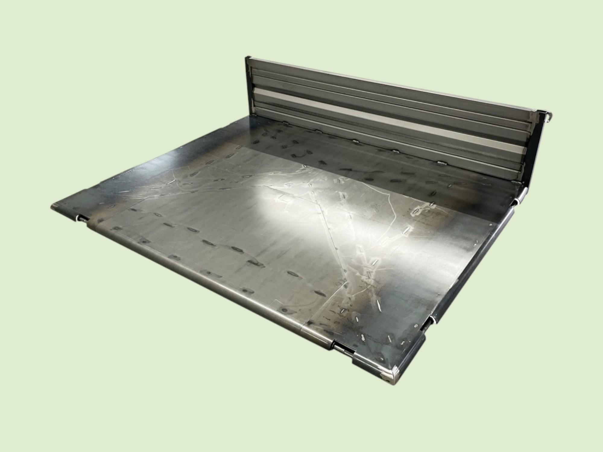 Kipppritsche Unimog U 403 / 406 / 424 / 427 mit Einsatzdreieck, kurze Ausführung komplett 1470X1950 mm - Laadbak8up0023 - UP0023