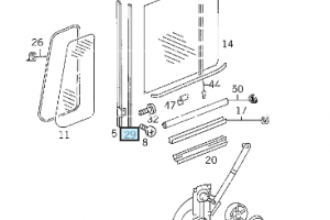 Fenstergummi - Raamrubbber 0029851330 4 - 0029851330U