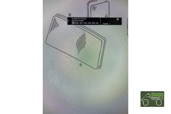 Raamrubber voorruit U serie - Raamrubber voor 1579690418 - 4256710220U