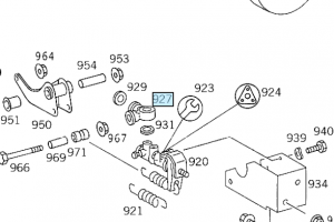 Bremsleitungsverteiler (Ringträger) - Remleiding verdeler 0004283924 2 - 0004283924