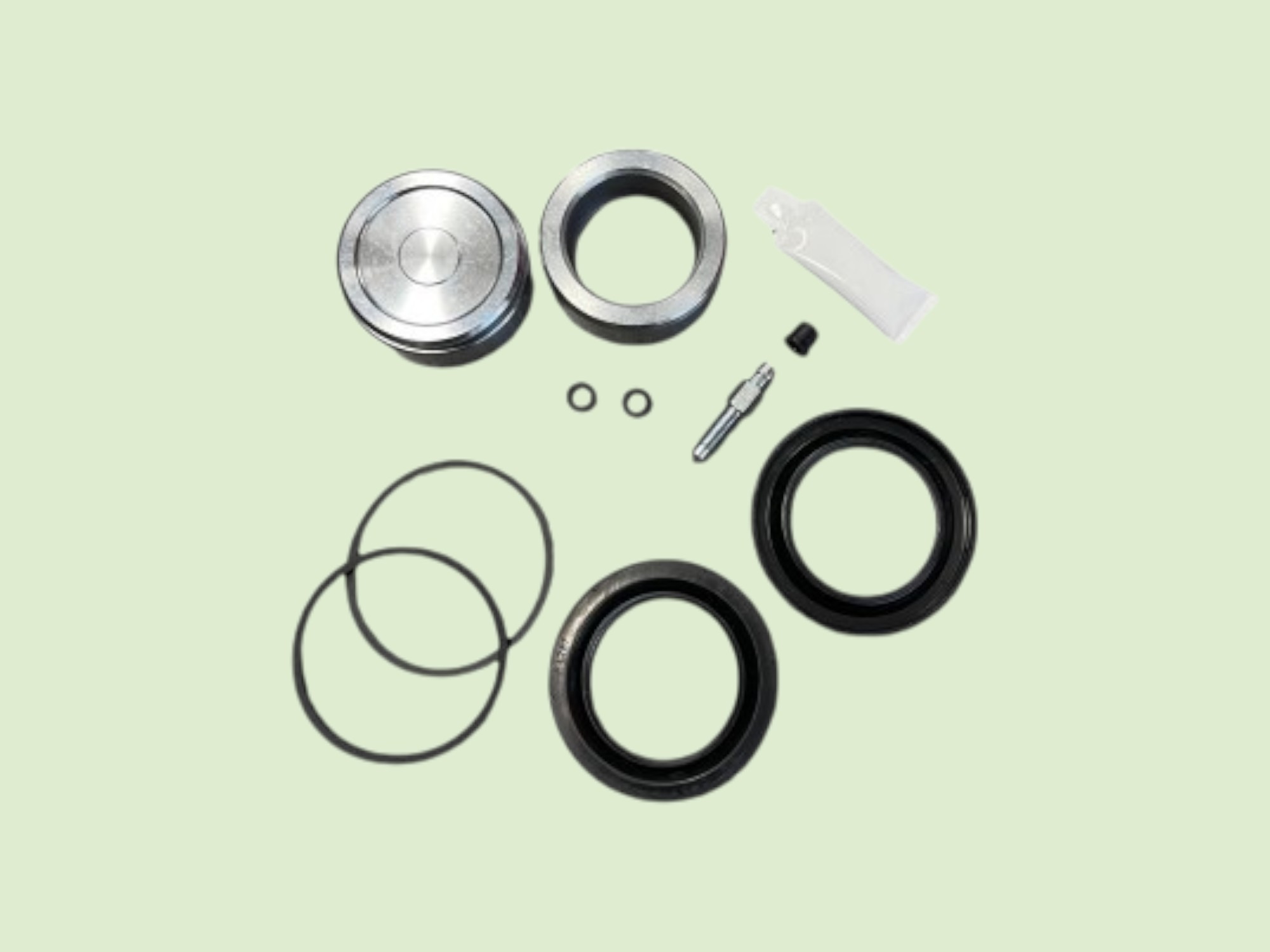 Bremssattel-Reparatursatz mit Kolben 60 mm (Vorderachse) - Reparatieset remklauw met zuigers 60 mm vooras 1 - 10484U