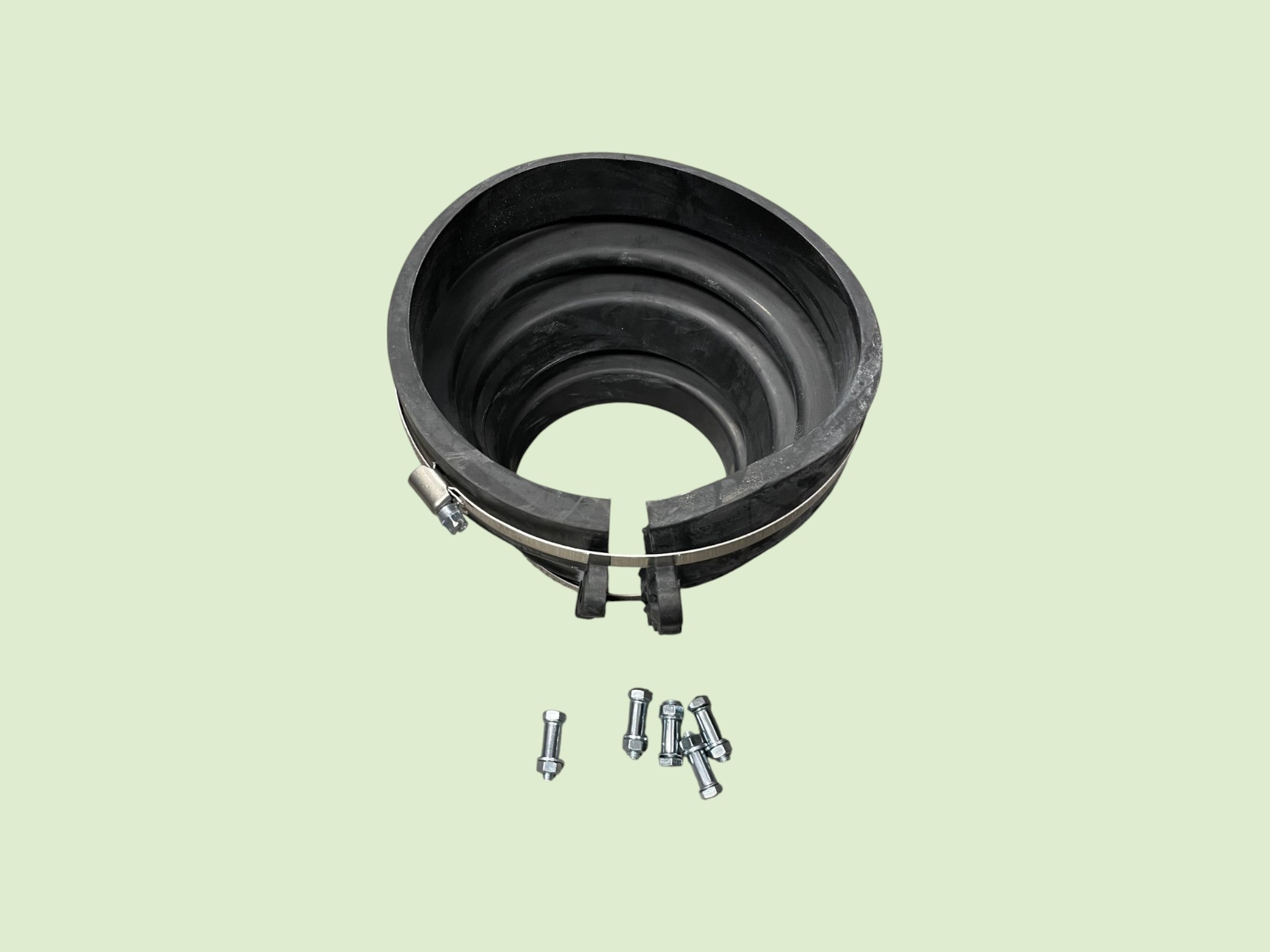 Gummimanschette Wehrleitung 1. Montage - Rubber manchet stuwbuis 1e montage 1 - 10232U