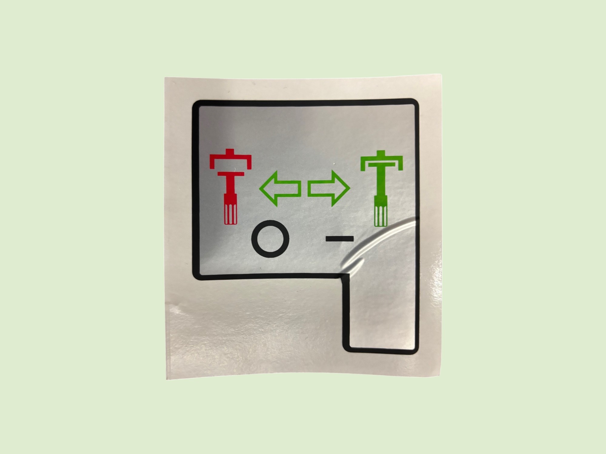 Sticker aftakaskoppeling - Sticker aftakaskoppeling 4375842638u 2 - 4375842638U