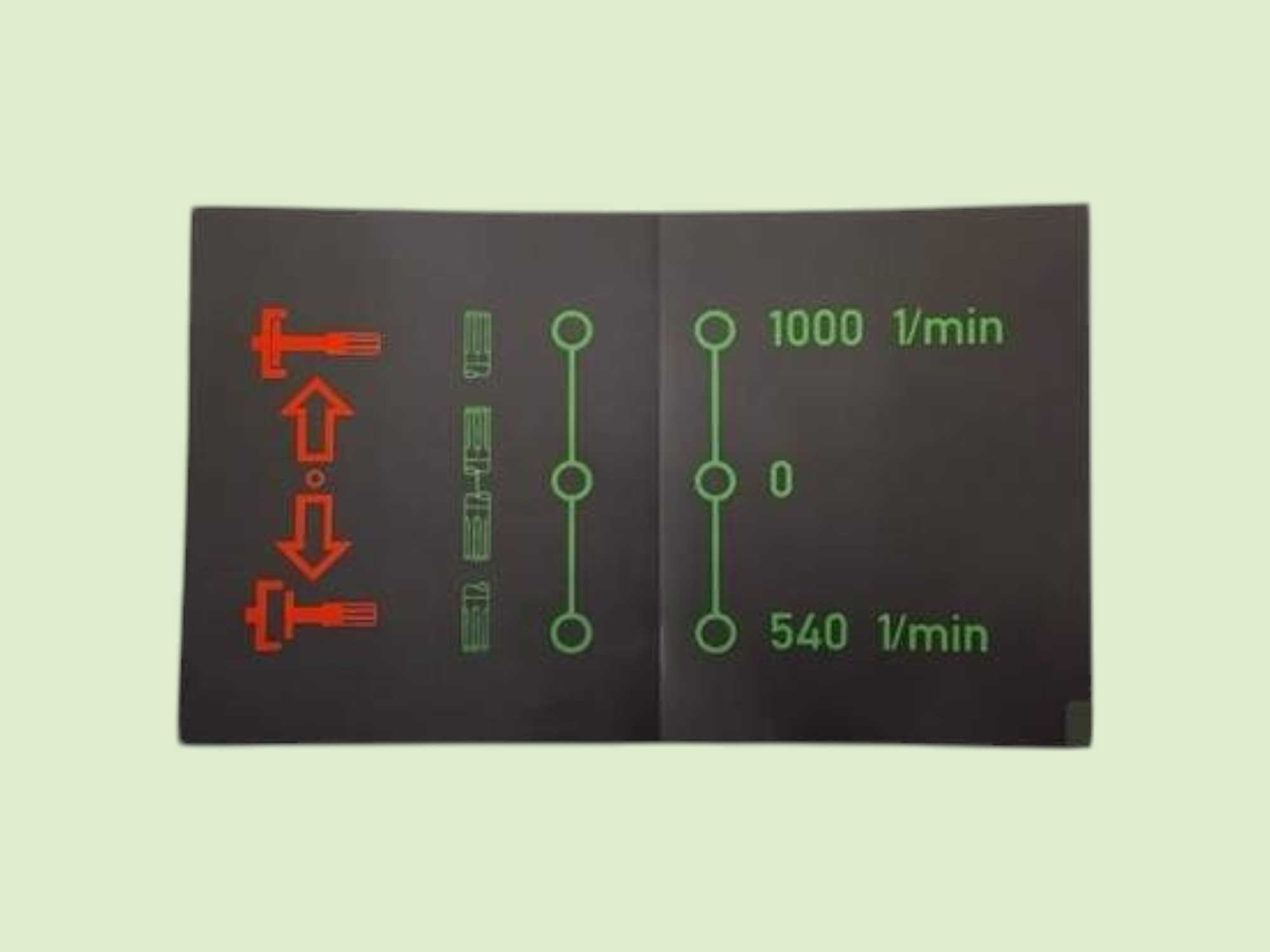 Sticker aftakaskoppeling / schakelschema - Sticker aftakaskoppeling schakelschema 437584052664u - 437584052664U